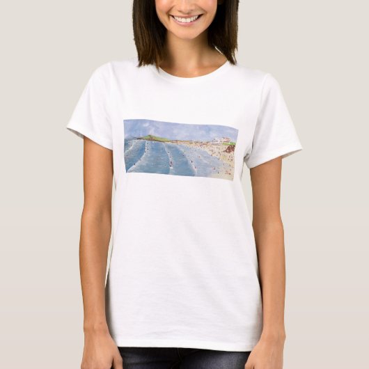 Surfen bei Porthmeor T-Shirt (Vorderseite)