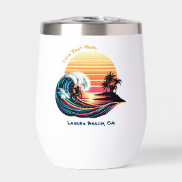 Surfen bei Sonnenuntergang