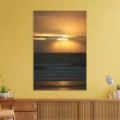 Surfen bei Sonnenuntergang Leinwanddruck (Insitu (Wohnzimmer))