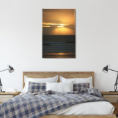 Surfen bei Sonnenuntergang Leinwanddruck (Insitu (Schlafzimmer))