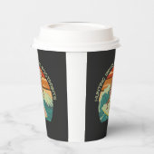 Surfen Bigfoot Jagd Waves Verstecken von Fußspuren Pappbecher (Links)