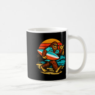 Surfen Bigfoot Retro Sonnenuntergang Strand tropis Kaffeetasse