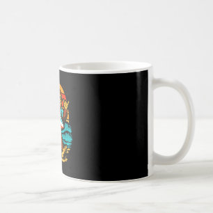 Surfen Bigfoot Retro-Sonnenuntergang Strand tropis Kaffeetasse