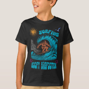 Surfen Bigfoot Surfer Pazifikwelle Surfen Kaliforn T-Shirt