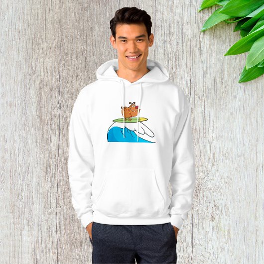 Surfen Bulldog Funny Dog Hoodie