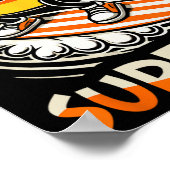 Surfen Candy Corn Funny Halloween Design Poster (Ecke)