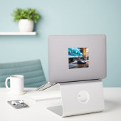 Surfen da Mouse! Aufkleber (Laptop auf Schreibtisch)