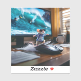 Surfen da Mouse! Aufkleber