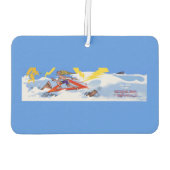 Surfen Das Bermuda Triangle Auto Lufterfrischer (Rückseite)