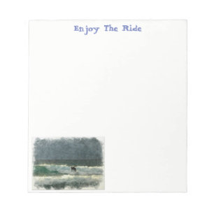 Surfen der Wellen Notizblock