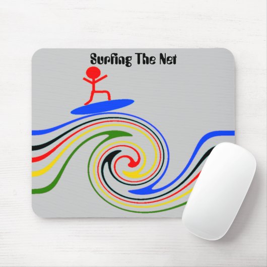 Surfen des Internets Mousepad (Mit Mouse)