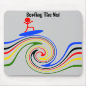 Surfen des Internets Mousepad (Vorne)