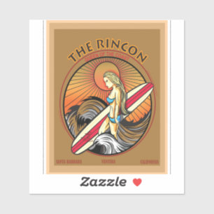 SURFEN DES RINCON VENTURA KALIFORNIEN AUFKLEBER