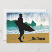 Surfen durch eine Crashing Tube Einladung (Vorderseite)