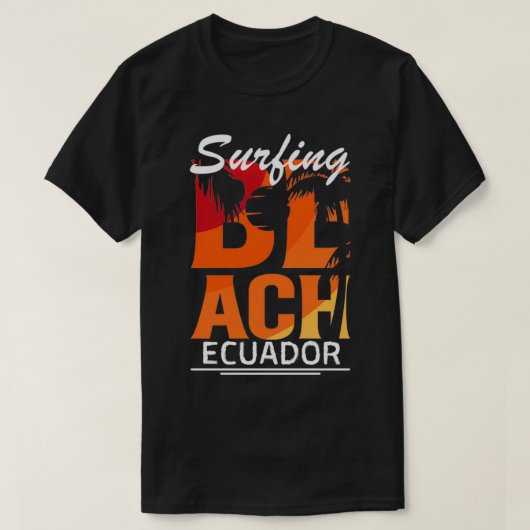 Surfen Ecuador Ecuador T-Shirt (Design vorne)