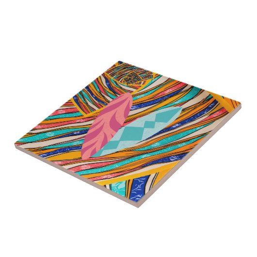 Surfen Ein buntes Abenteuer Fliese (Seite)