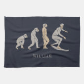 Surfen Evolution Surfboard Beach Sport Geschirrtuch (Horizontal)