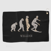 Surfen Evolution Surfboard Beach Sport Golfhandtuch (Horizontal)