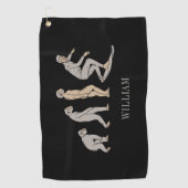 Surfen Evolution Surfboard Beach Sport Golfhandtuch (Vorderseite)