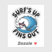 Surfen, Finden - Cooles Surfen Aufkleber (Blatt)