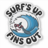 Surfen, Finden - Cooles Surfen Aufkleber (Vorderseite)
