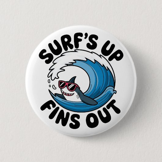 Surfen, Finden - Cooles Surfen Button (Vorderseite)