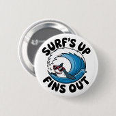 Surfen, Finden - Cooles Surfen Button (Vorne & Hinten)