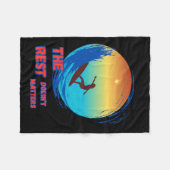 Surfen Fleecedecke (Vorderseite (Horizontal))