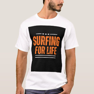 Surfen für Leben T - Shirt Design