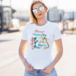 Surfen Geburtstag das große, passende Foto T-Shirt<br><div class="desc">Das große 1. Geburtstag Surfen Retro Strand Party personalisierter T - Shirt,  passend T - Shirt für Fotoshootings. Eine große blaue Welle,  Palmen und ein Surfbrett,  schöner Sommer,  Beach-Geburtstag-Party-Thema. Holen Sie sich ein Familienfoto passender T - Shirt.</div>