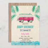 Surfen Geburtstagsfeier Einladung (Vorne/Hinten)