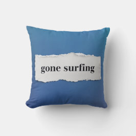 Surfen gegangen, ins Blaue Kissen