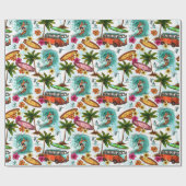 Surfen Geschenkpapier (Flach)