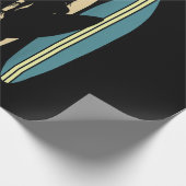 Surfen Girl Surfbrett Surfen Girl's Surfen Geschenkpapier (Ecke)