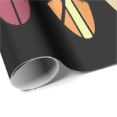 Surfen Girl Surfbrett Surfen Girl's Surfen Geschenkpapier (Rolleneckpunkt)