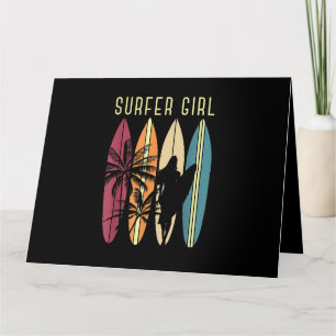 Surfen Girl Surfbrett Surfen Girl's Surfen Karte