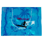 Surfen Große Geschenktüte (Vorderseite)