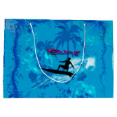 Surfen Große Geschenktüte (Rückseite)
