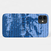 Surfen Hawaii Cutback Hawaiian Surfer - Blau Case-Mate iPhone Hülle (Rückseite (Horizontal))