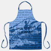 Surfen Hawaii Cutback Hawaiian Surfer Schürze (Vorderseite)