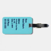 Surfen Hawaii Green Room Hawaiian Gepäckanhänger (Rückseite horizontal)