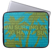 Surfen Hawaii Palm Tree Hawaiian WetsuitLaptopBag Laptopschutzhülle (Vorderseite)