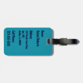 Surfen Hawaii Palm Trees Hawaiian Gepäckanhänger (Rückseite horizontal)