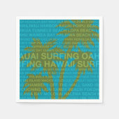 Surfen Hawaii Palm Trees Hawaiian Tropical Serviette (Vorderseite)