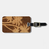 Surfen Hawaii Palm Trees Imitate Holz Gepäckanhäng Gepäckanhänger (Vorderseite horizontal)