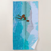 surfen hawaii strandtuch (Vorderseite)