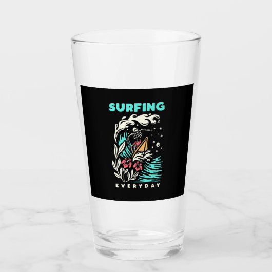 Surfen im Alltag Glas (Vorderseite)
