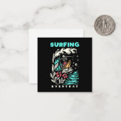 Surfen im Alltag Mitteilungskarte (Vorderseite/Rückseite Beispiel)