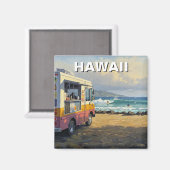 Surfen im Hawaii Food Truck Magnet (Vorderseite/Rückseite)