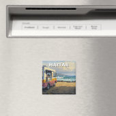 Surfen im Hawaii Food Truck Magnet (In Situ (Geschirrspüler))